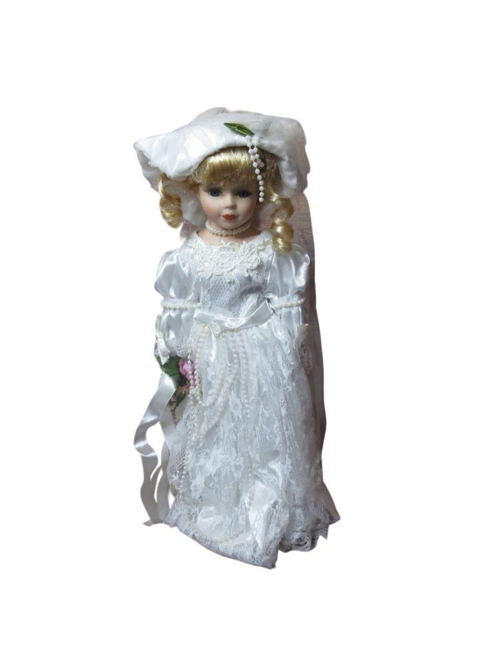 UniQue Porcelain Doll Collection Bride 16"  - Rosalie #16304C